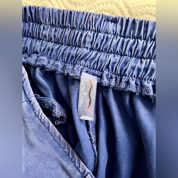 Free People NWOT pleat front sueded pants in purple size XS - Picture 7 of 8